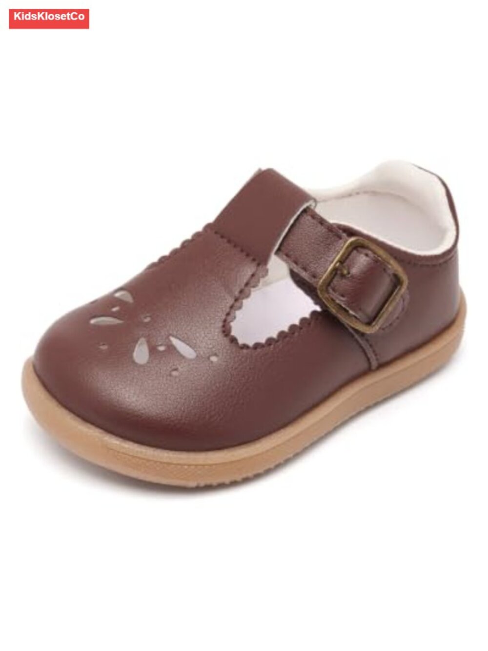 Girls Toddler Wide Mary Jane Flats Zero Drop Ballet Shoes Hook Loop